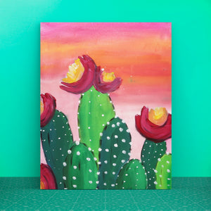 Blooming Cacti